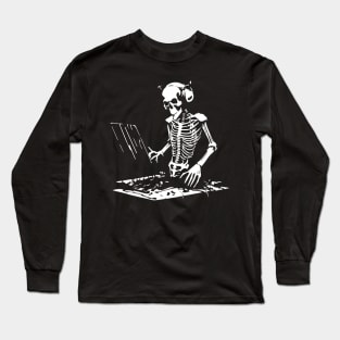 Skeleton DJ Long Sleeve T-Shirt